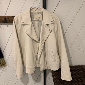 Universal Thread White Leather Jacket